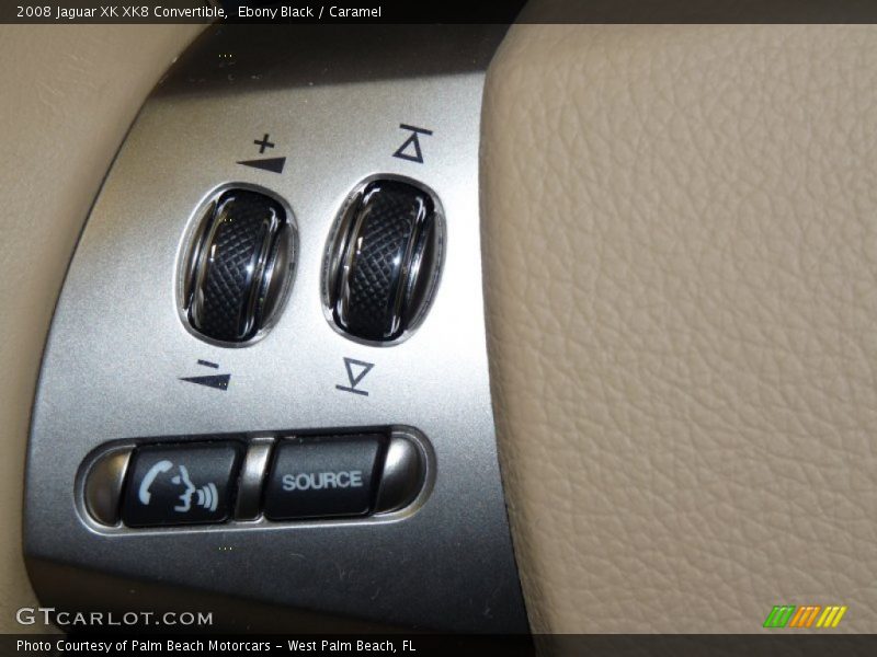 Ebony Black / Caramel 2008 Jaguar XK XK8 Convertible