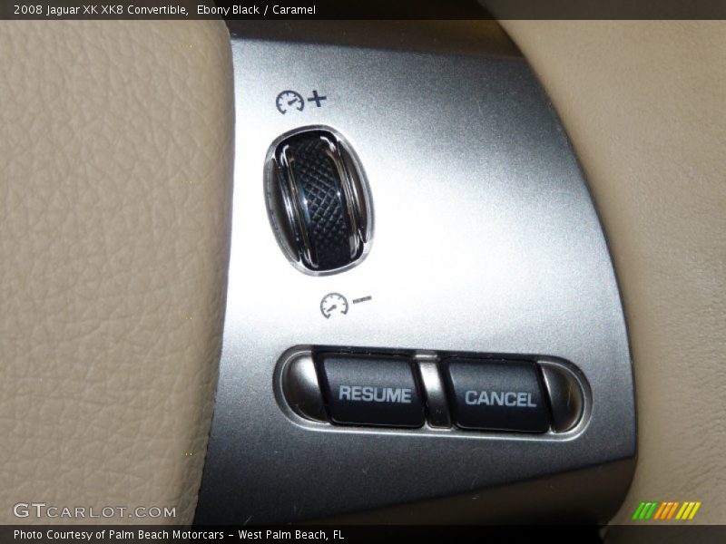 Ebony Black / Caramel 2008 Jaguar XK XK8 Convertible
