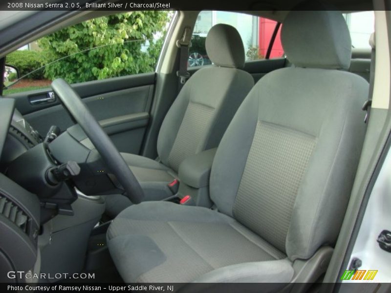 Brilliant Silver / Charcoal/Steel 2008 Nissan Sentra 2.0 S