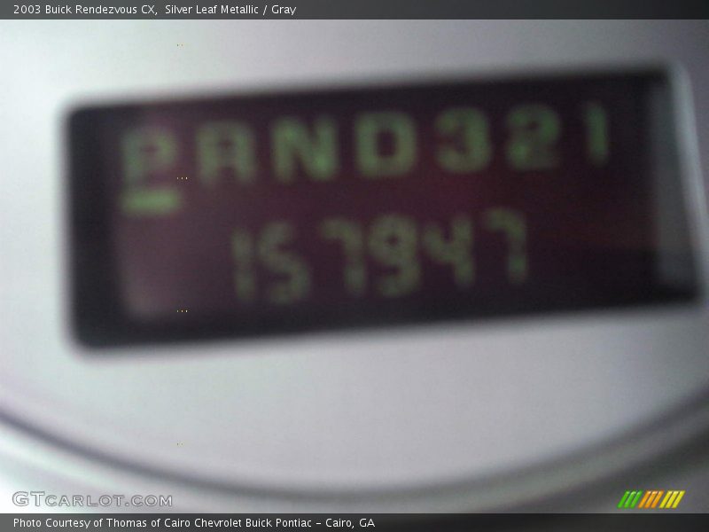 Silver Leaf Metallic / Gray 2003 Buick Rendezvous CX