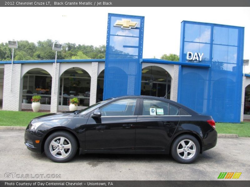 Black Granite Metallic / Jet Black 2012 Chevrolet Cruze LT