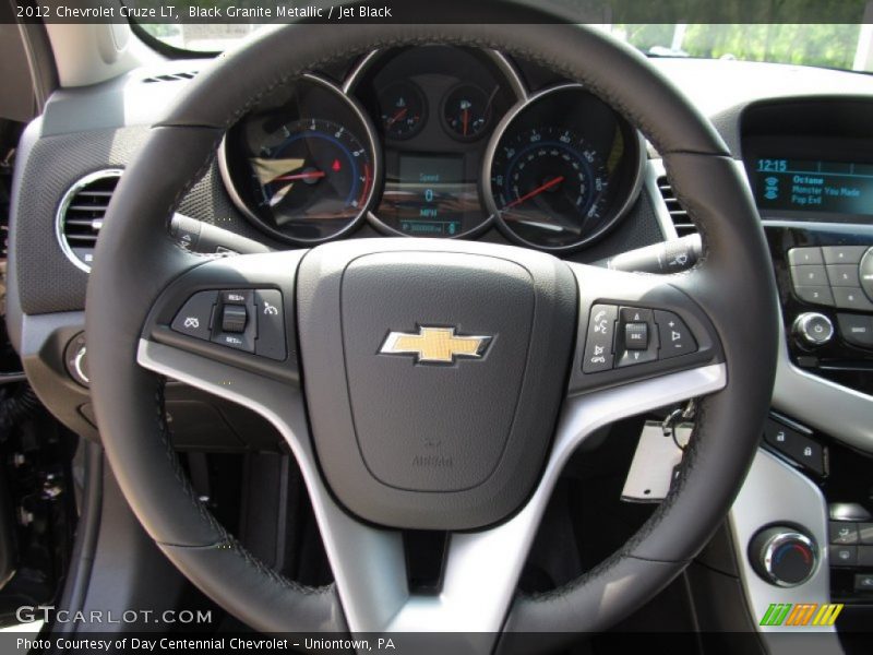Black Granite Metallic / Jet Black 2012 Chevrolet Cruze LT