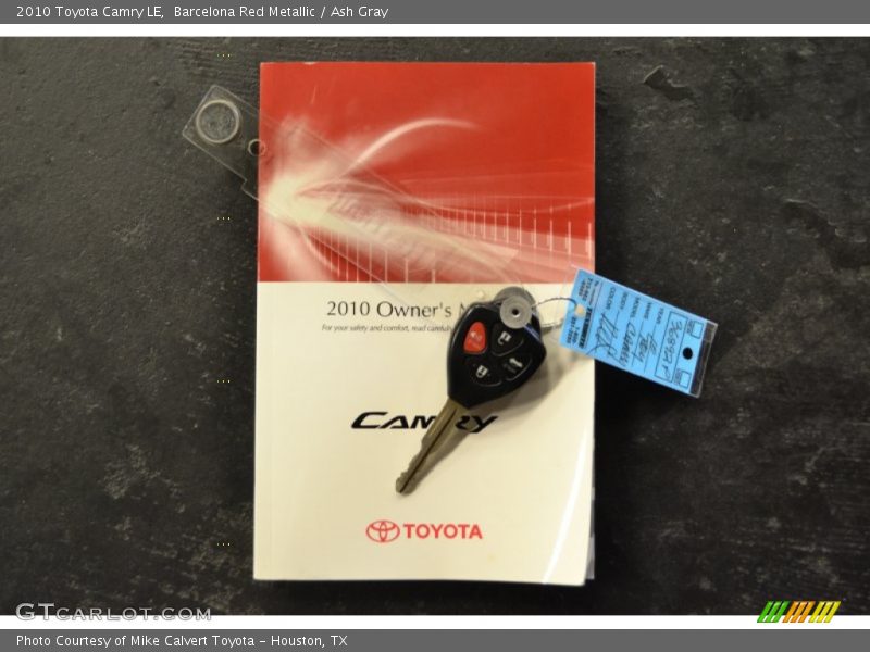 Barcelona Red Metallic / Ash Gray 2010 Toyota Camry LE