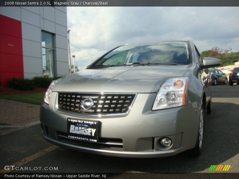 Magnetic Gray / Charcoal/Steel 2008 Nissan Sentra 2.0 SL