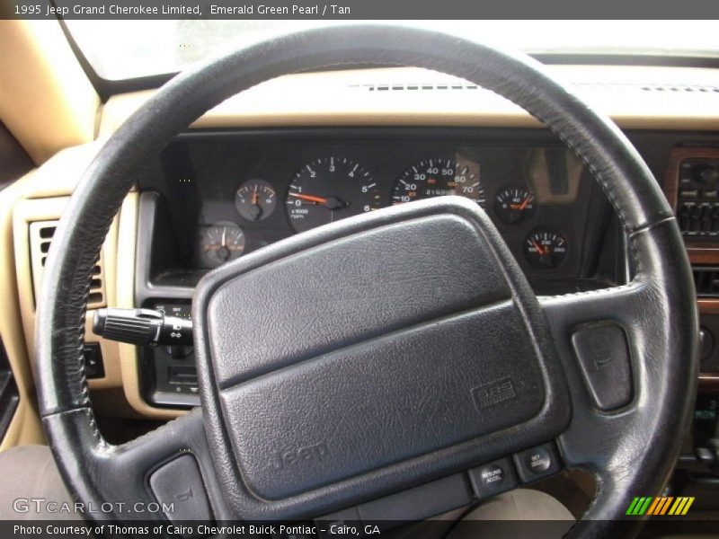 Emerald Green Pearl / Tan 1995 Jeep Grand Cherokee Limited