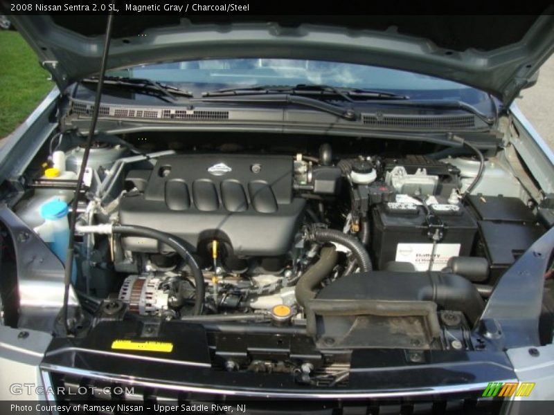 Magnetic Gray / Charcoal/Steel 2008 Nissan Sentra 2.0 SL