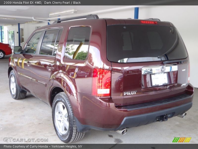 Dark Cherry Pearl / Black 2009 Honda Pilot EX 4WD