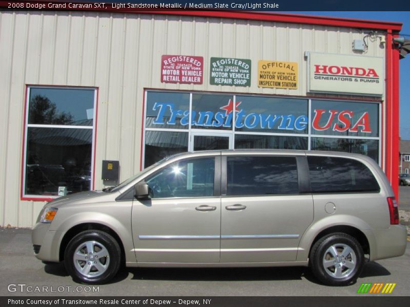 Light Sandstone Metallic / Medium Slate Gray/Light Shale 2008 Dodge Grand Caravan SXT