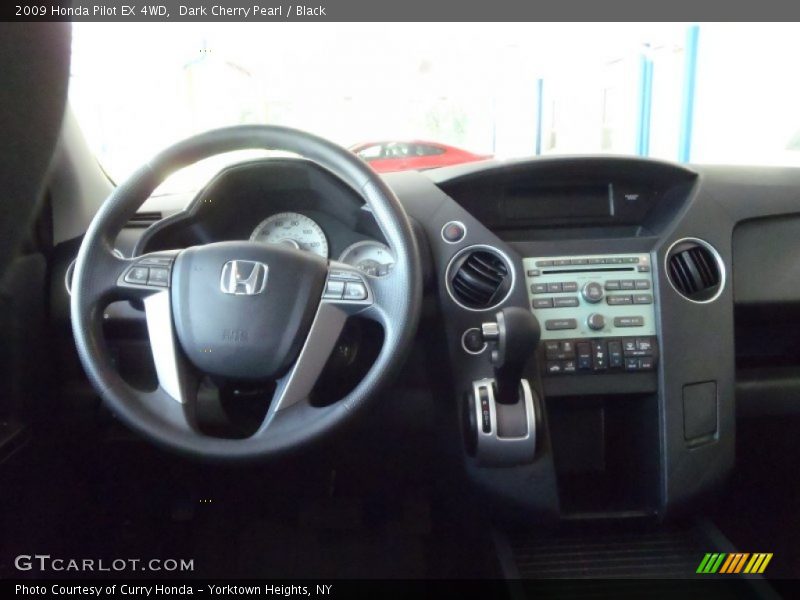 Dark Cherry Pearl / Black 2009 Honda Pilot EX 4WD