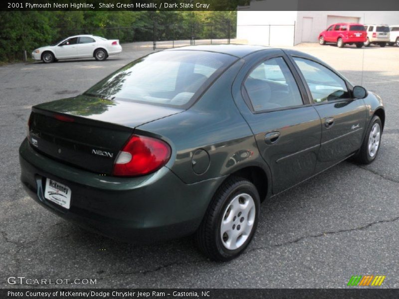 Shale Green Metallic / Dark Slate Gray 2001 Plymouth Neon Highline