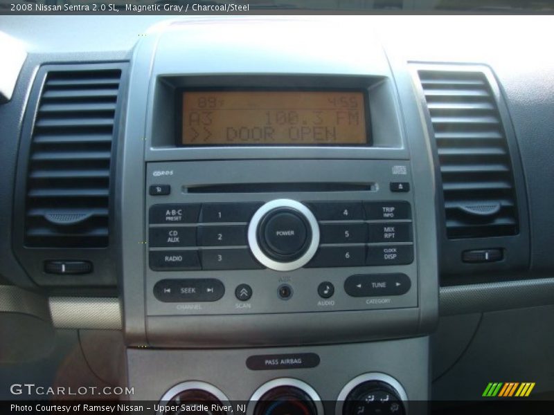 Magnetic Gray / Charcoal/Steel 2008 Nissan Sentra 2.0 SL