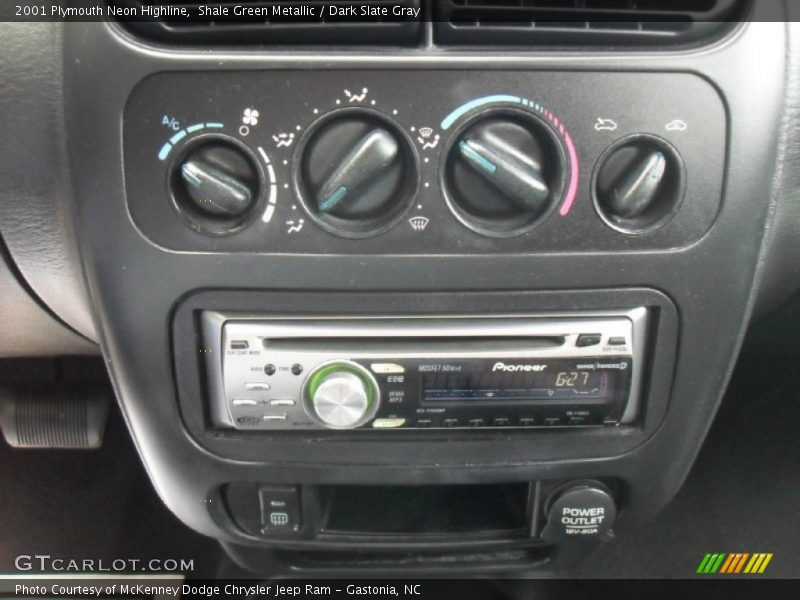 Shale Green Metallic / Dark Slate Gray 2001 Plymouth Neon Highline