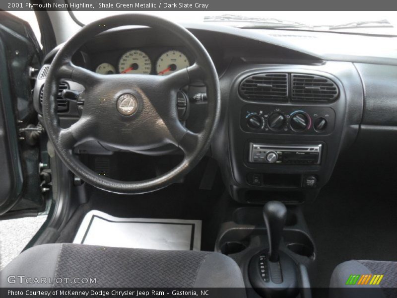 Shale Green Metallic / Dark Slate Gray 2001 Plymouth Neon Highline