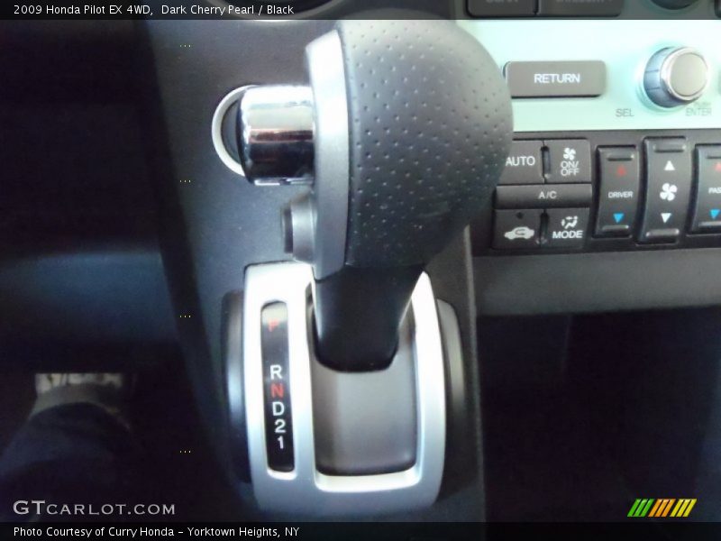 Dark Cherry Pearl / Black 2009 Honda Pilot EX 4WD