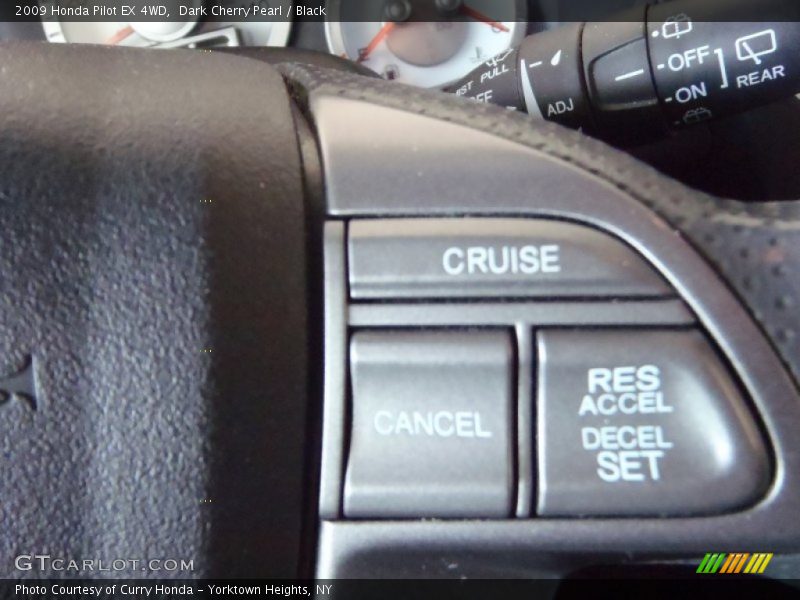 Dark Cherry Pearl / Black 2009 Honda Pilot EX 4WD