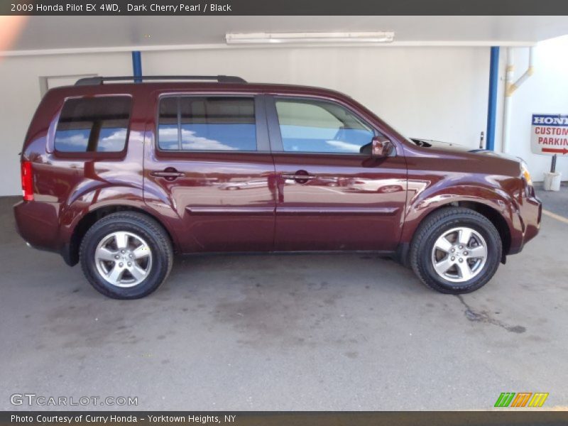 Dark Cherry Pearl / Black 2009 Honda Pilot EX 4WD