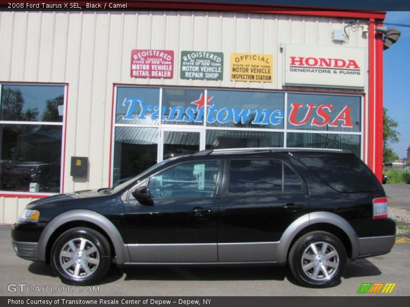 Black / Camel 2008 Ford Taurus X SEL