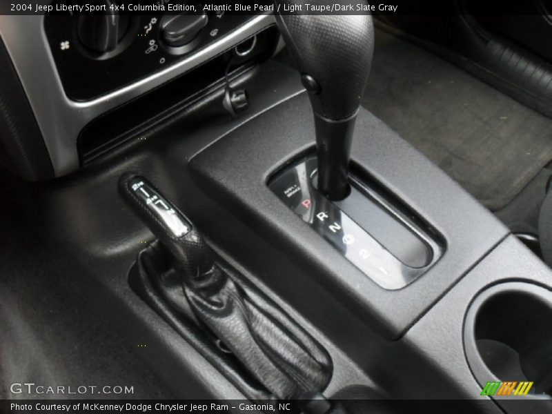 Atlantic Blue Pearl / Light Taupe/Dark Slate Gray 2004 Jeep Liberty Sport 4x4 Columbia Edition