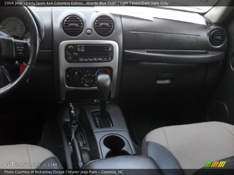 Atlantic Blue Pearl / Light Taupe/Dark Slate Gray 2004 Jeep Liberty Sport 4x4 Columbia Edition