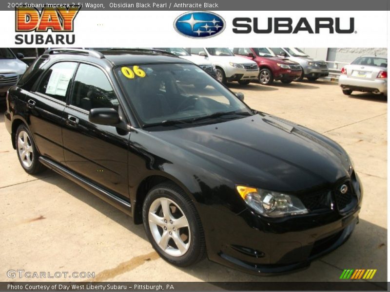 Obsidian Black Pearl / Anthracite Black 2006 Subaru Impreza 2.5i Wagon
