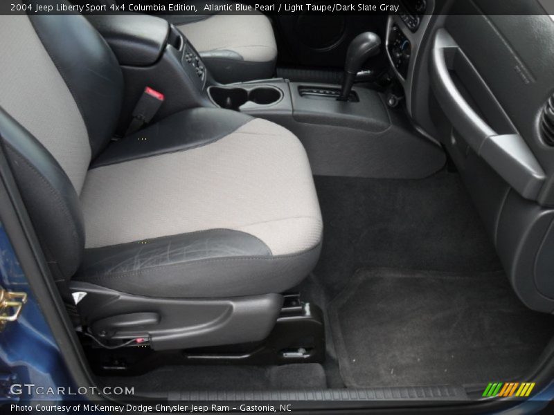 Atlantic Blue Pearl / Light Taupe/Dark Slate Gray 2004 Jeep Liberty Sport 4x4 Columbia Edition