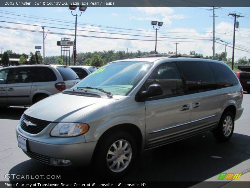 Satin Jade Pearl / Taupe 2003 Chrysler Town & Country LXi