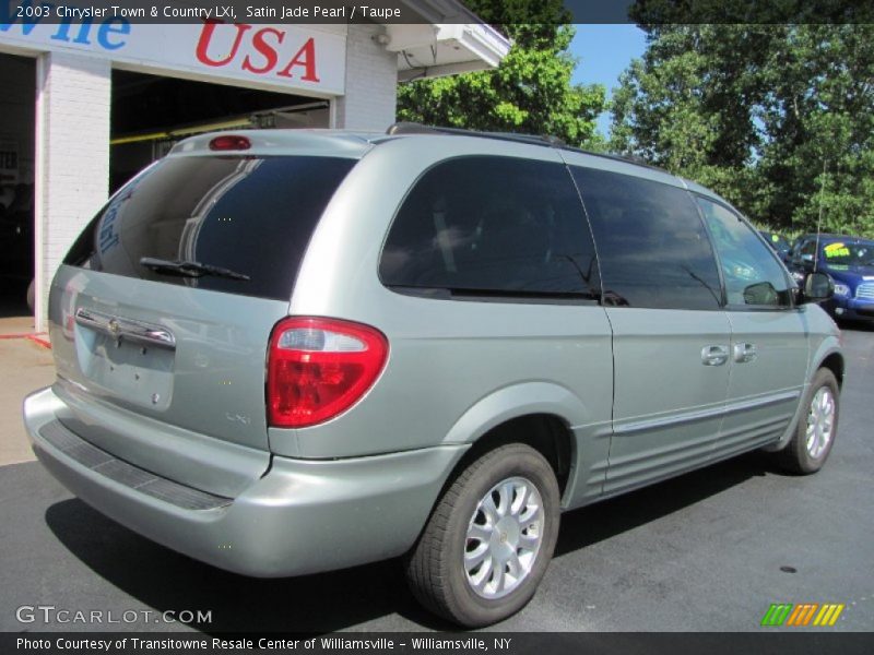 Satin Jade Pearl / Taupe 2003 Chrysler Town & Country LXi
