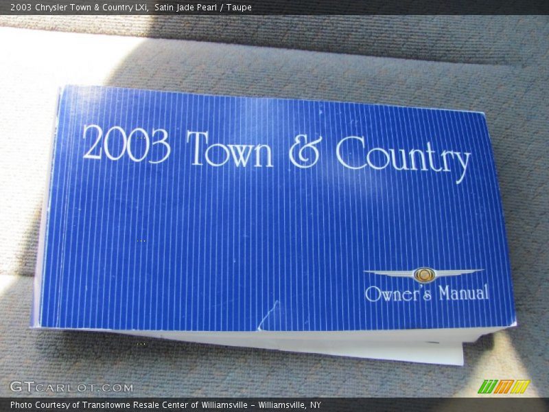 Books/Manuals of 2003 Town & Country LXi