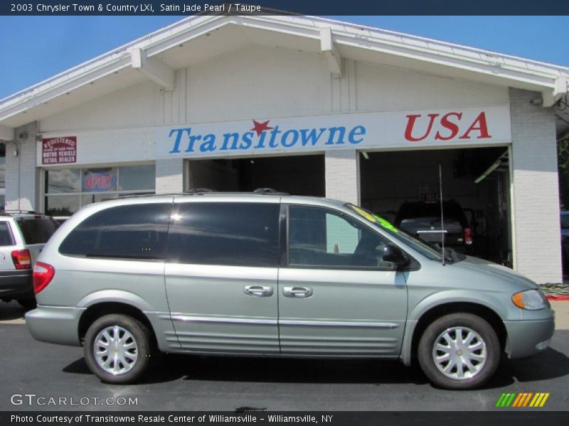 Satin Jade Pearl / Taupe 2003 Chrysler Town & Country LXi