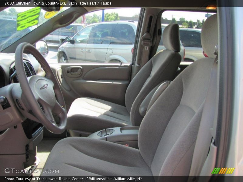 Satin Jade Pearl / Taupe 2003 Chrysler Town & Country LXi