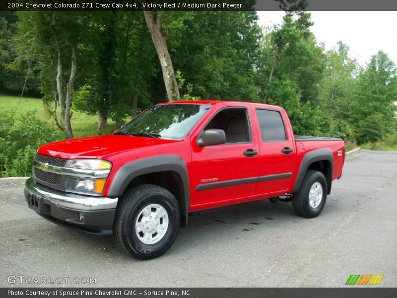 Victory Red / Medium Dark Pewter 2004 Chevrolet Colorado Z71 Crew Cab 4x4