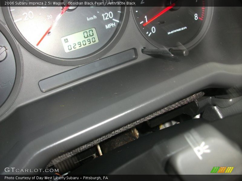 Obsidian Black Pearl / Anthracite Black 2006 Subaru Impreza 2.5i Wagon