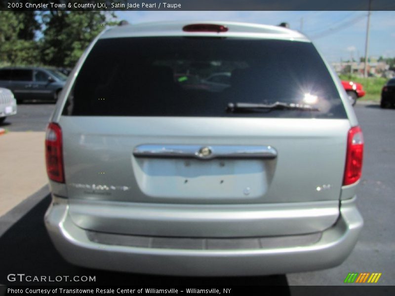 Satin Jade Pearl / Taupe 2003 Chrysler Town & Country LXi