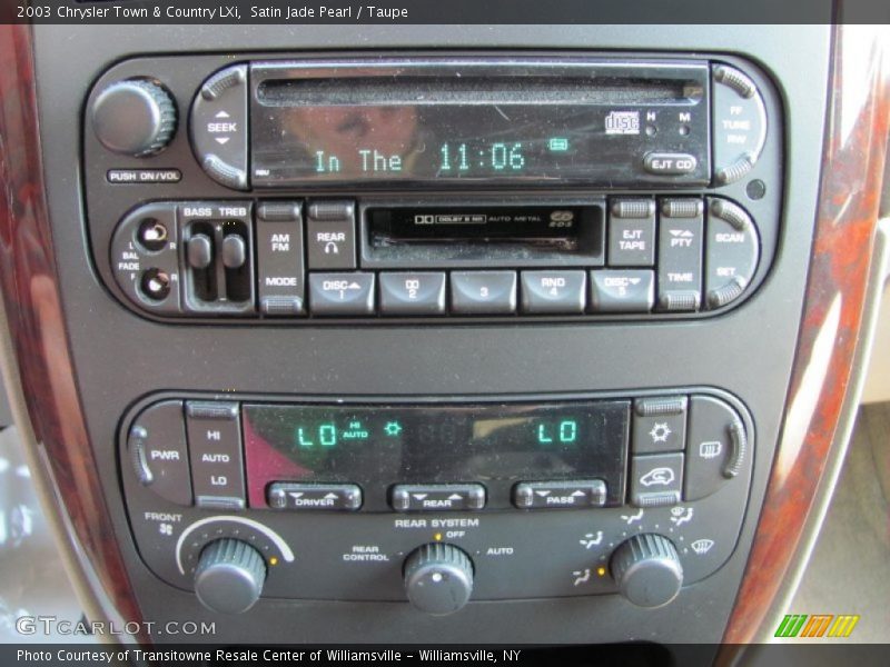 Satin Jade Pearl / Taupe 2003 Chrysler Town & Country LXi