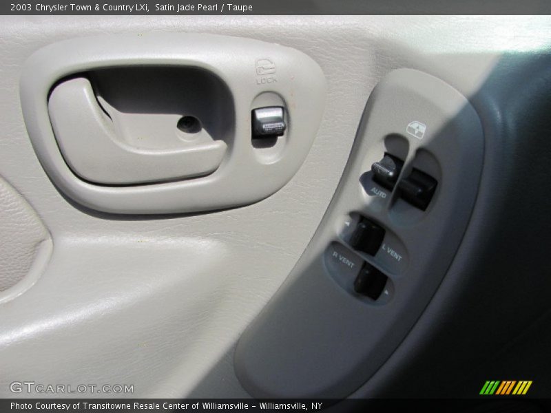 Satin Jade Pearl / Taupe 2003 Chrysler Town & Country LXi