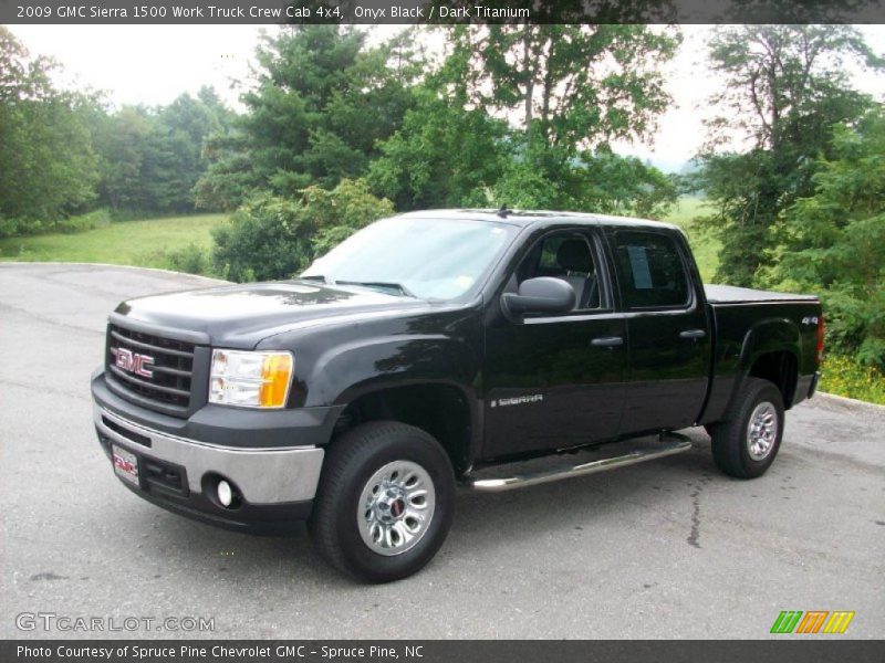 Onyx Black / Dark Titanium 2009 GMC Sierra 1500 Work Truck Crew Cab 4x4