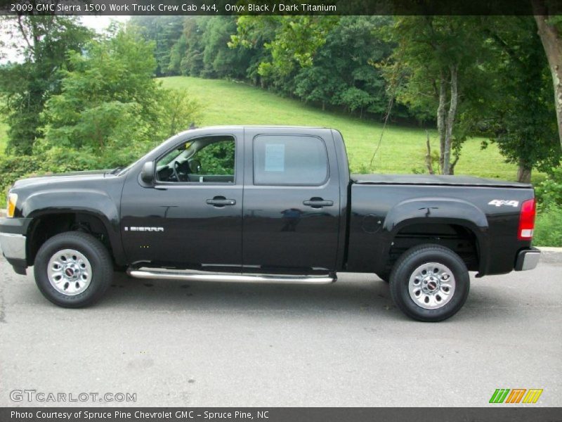 Onyx Black / Dark Titanium 2009 GMC Sierra 1500 Work Truck Crew Cab 4x4