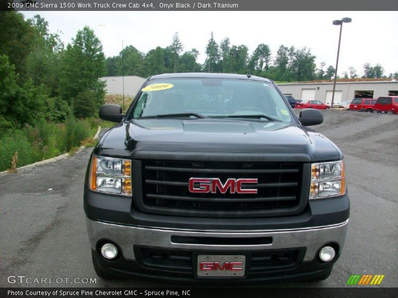 Onyx Black / Dark Titanium 2009 GMC Sierra 1500 Work Truck Crew Cab 4x4