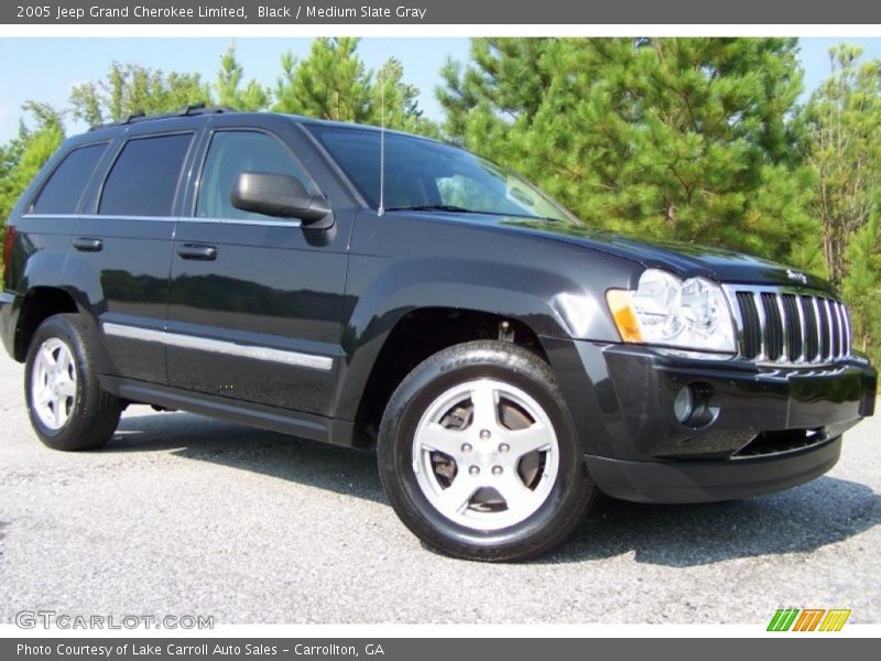 Black / Medium Slate Gray 2005 Jeep Grand Cherokee Limited