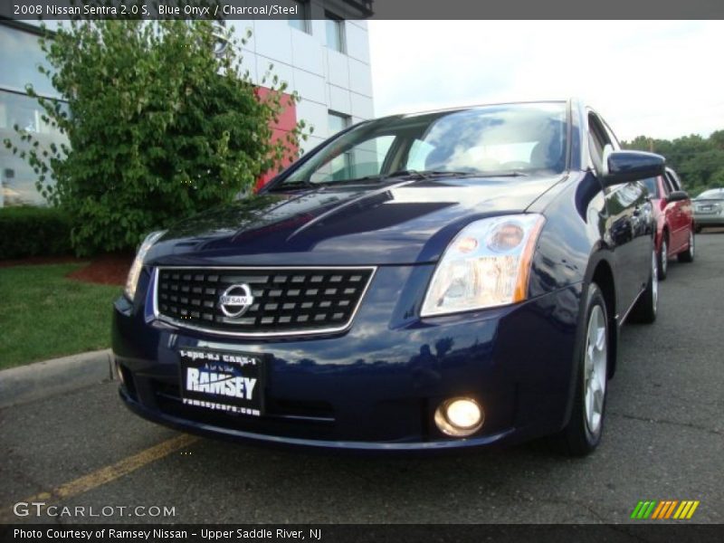 Blue Onyx / Charcoal/Steel 2008 Nissan Sentra 2.0 S