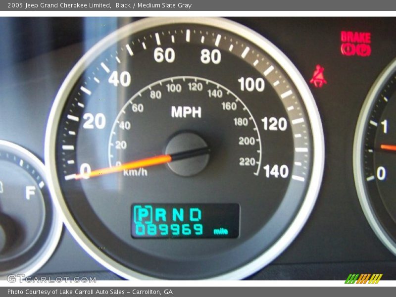 Black / Medium Slate Gray 2005 Jeep Grand Cherokee Limited