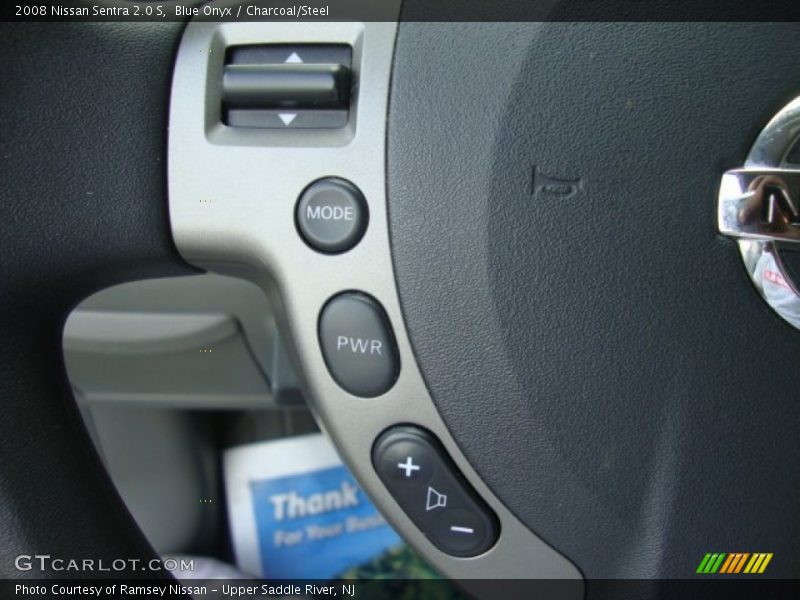 Blue Onyx / Charcoal/Steel 2008 Nissan Sentra 2.0 S