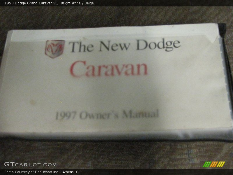 Books/Manuals of 1998 Grand Caravan SE