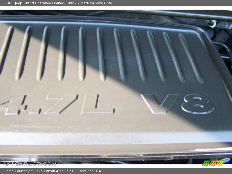 Black / Medium Slate Gray 2005 Jeep Grand Cherokee Limited