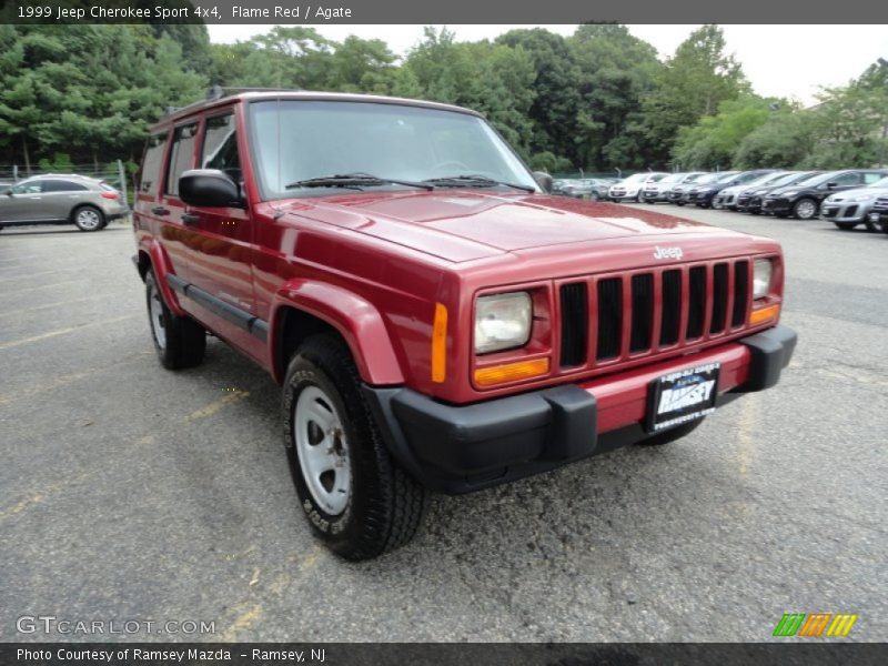 Flame Red / Agate 1999 Jeep Cherokee Sport 4x4