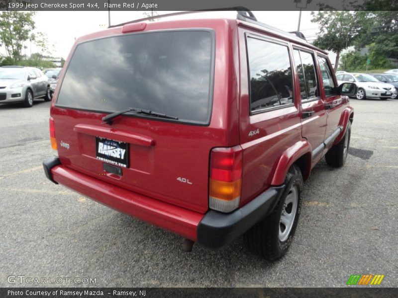 Flame Red / Agate 1999 Jeep Cherokee Sport 4x4