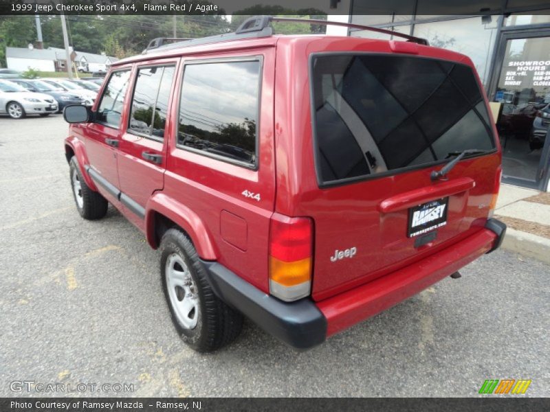 Flame Red / Agate 1999 Jeep Cherokee Sport 4x4