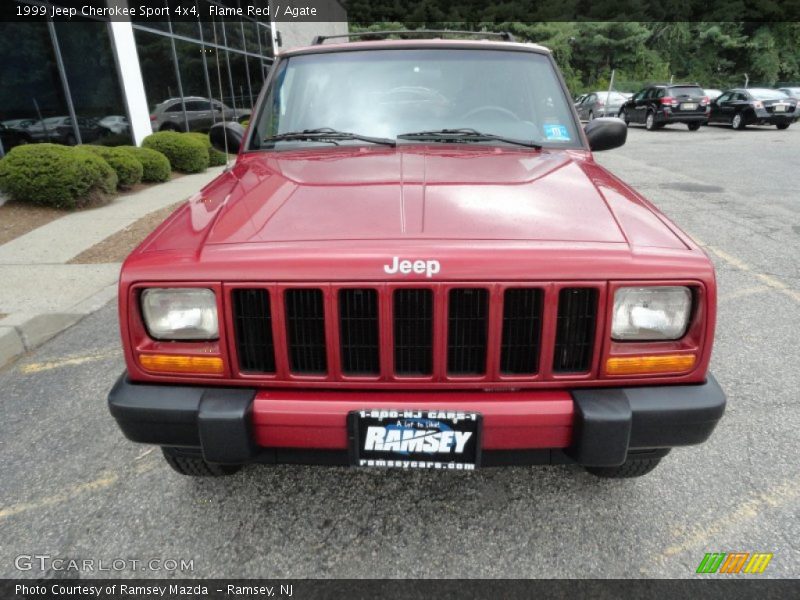 Flame Red / Agate 1999 Jeep Cherokee Sport 4x4
