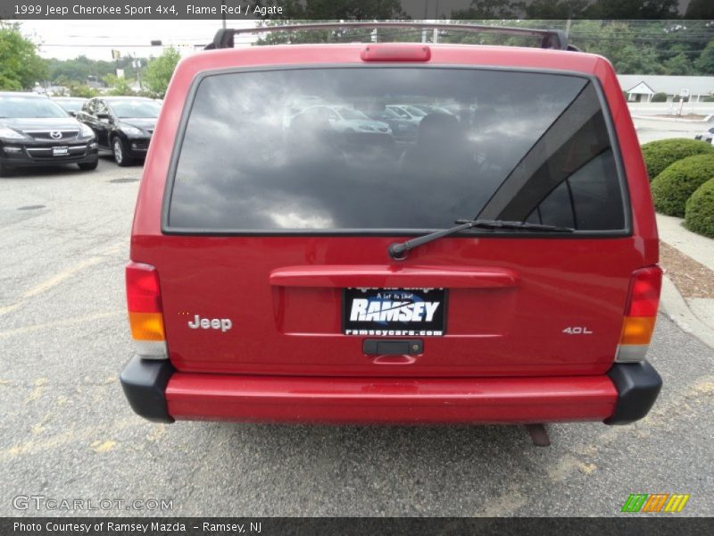 Flame Red / Agate 1999 Jeep Cherokee Sport 4x4