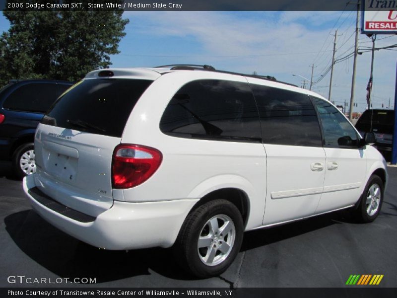 Stone White / Medium Slate Gray 2006 Dodge Caravan SXT